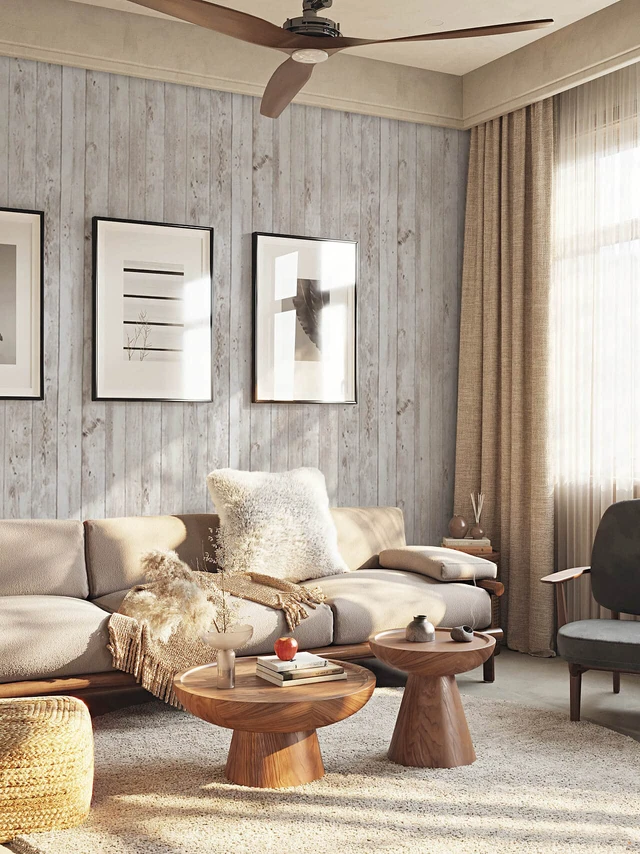 Alt view image 4 of 7 - Contact Paper Peel and Stick Wallpaper Wood Grain Contact Paper for Cabinets Countertop Waterproof Removable Wallpaper Self Adhesive Decorative Shiplap Papel Tapiz para Pared 17.7''x393''