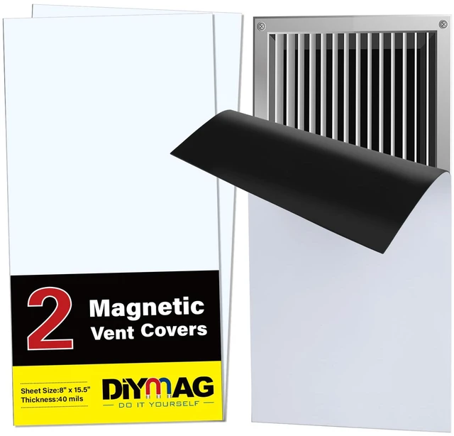 Main image of Magnetic Vent Covers-8" x 15.5",2 Pack Vents Cover Strong Vents Cover for Decorative Floor Standard Air Registers Wall and Ceiling Register Homes and RV HVAC