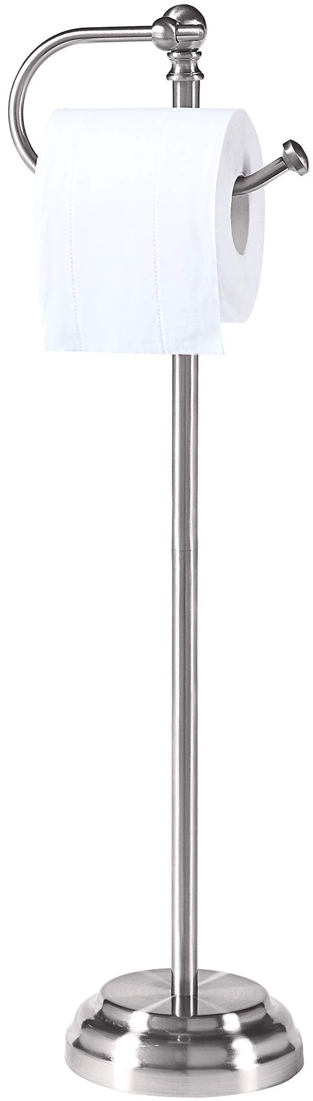 Main image of Classic Bathroom Free Standing Toilet Tissue Paper Roll Holder Stand