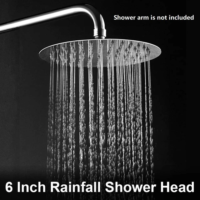 Alt view image 6 of 6 - Rain Shower Head, Ultra-Thin Design-Pressure Boosting, Awesome Some Experience, High Flow Stainless Steel Rainfall Head (6 Inch,Chrome Finish)