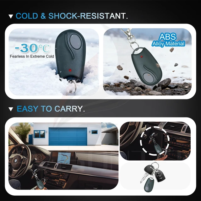 Alt view image 6 of 7 - 2-Pack ACT-31B Linear Garage Door Opener Remote Megacode, LD033 LD050 LS050 FCC Certified