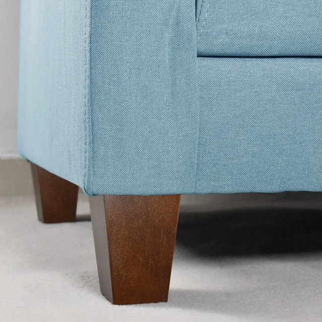 Alt view image 4 of 6 - 4 inch Wood Furniture Legs Sofa Legs Set of 6 Square Couch Legs Mid-Century Modern Replacement Legs for Armchair,Recliner, Dresser, Sideboard