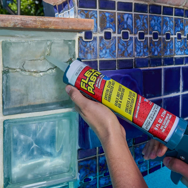 Alt view image 3 of 6 - Rubberized Waterproof Sealant Paste, Clear, Cartridge Super thick rubber paste, fills gaps, cracks, holes, works underwater, paintable, UV resistant, walls, drywall, roof, RV