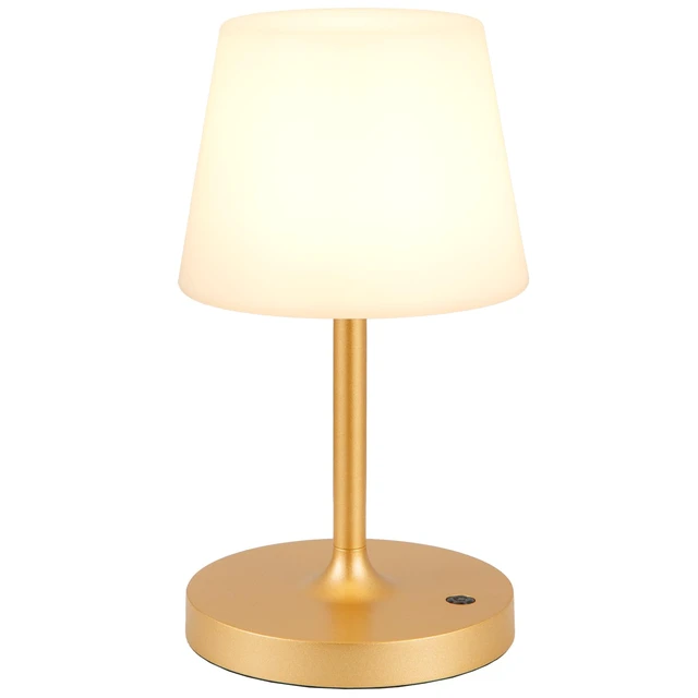 Alt view image 7 of 7 - Gold Cordless Shower Lamp Waterproof, Rechargeable Cordless Lamp with 4000mAh Battery, Touch Dimmable Table Lamp for Outdoor, Kitchen, Bathroom, Camping, Patio, IP54