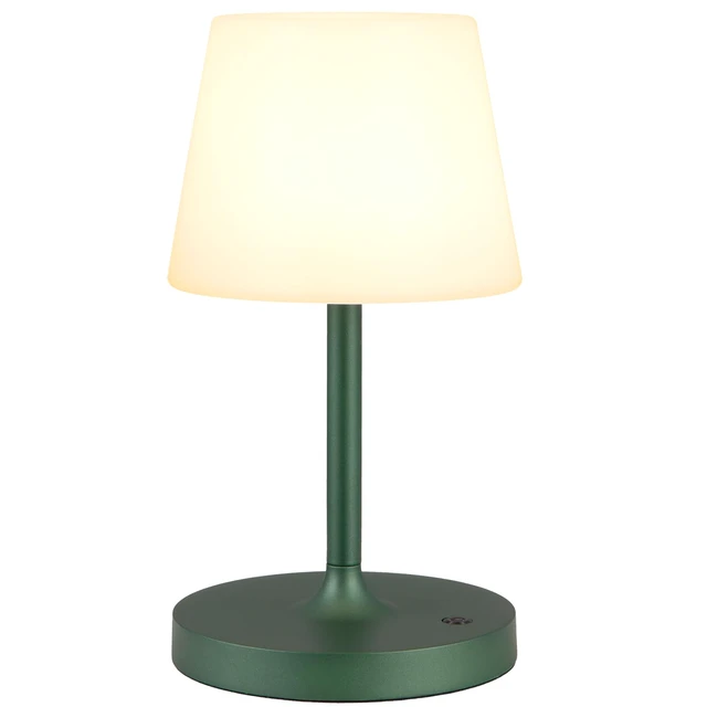 Alt view image 7 of 7 - Green Cordless Shower Lamp Waterproof, Rechargeable Cordless Lamp with 4000mAh Battery, Touch Dimmable Table Lamp for Outdoor, Kitchen, Bathroom, Camping, Patio, IP54