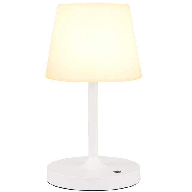 Alt view image 7 of 7 - White Cordless Shower Lamp Waterproof, Rechargeable Table Lamp with 4000mAh Battery, Touch Dimmable Desk Light for Outdoor, Kitchen, Bathroom, Camping, Patio, IP54