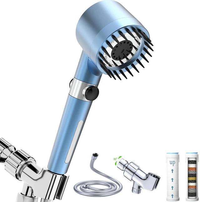 Main image of Shower Head with Handheld,Filtered Shower Heads High Pressure, High Flow Even with Low Water Pressure-Hand Held Showerhead Set, Filtered Showerhead with 59Replacement Hose/Bracket/Cotton Filters
