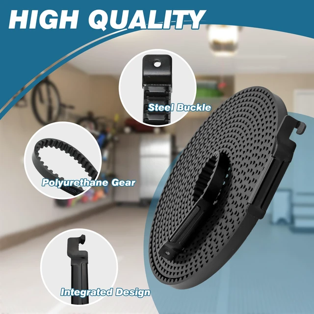 Alt view image 2 of 7 - Upgrade 41A5250-2 41AB050-2 Belt for 10ft High Garage Door, 308" Garage Door Opener Belt Compatible with Chamberlain Craftsman LiftMaster Sentex Whisper Garage Door Opener Models WD822KD 248739 248754