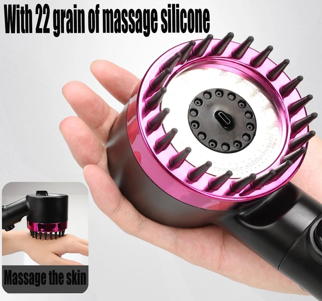 Alt view image 6 of 7 - High Pressure Handheld Shower Head High Pressure Shower Heads- High Flow Even with Low Water Pressure - Hand Held Showerhead Set with 59Replacement Hose/Bracket and Cotton Filters (Black)
