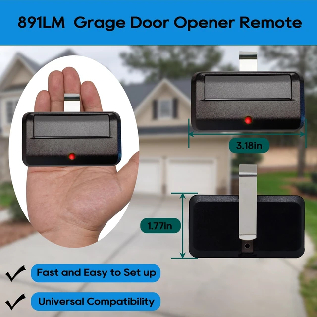 Alt view image 3 of 7 - 891LM Compatible with Chamberlain LiftMaster Craftsman Garage Door Opener Keypad & Remote Universal, Replace 877max G940EV-P2 CMXZDCG440 893lm 373lm 973lm, Wireless Keyless Keypad Replacement