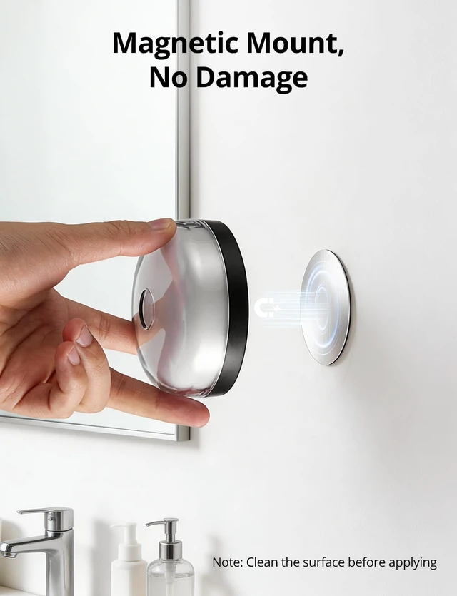 Alt view image 5 of 7 - Rechargeable RGB Ambient Shower Light Waterproof Inside, 15 Color Changing Mood Lighting for Bathroom Bathtub IP65 Waterproof Cordless Battery Operated Stick on Lamp with Remote(Black 2 Pack)