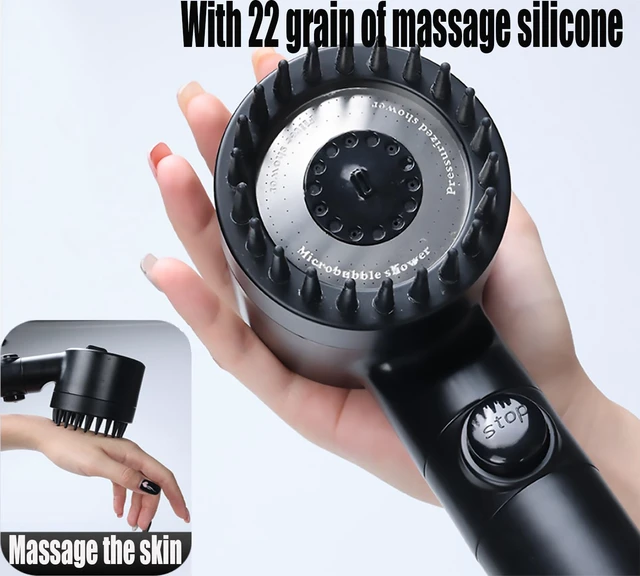 Alt view image 7 of 7 - Shower Head with Handheld, Shower Heads High Pressure, High Flow Even with Low Water Pressure-Hand Held Showerhead Set,3 Modes Filtered Showerhead with 59Replacement Hose/Bracket/Cotton Filters