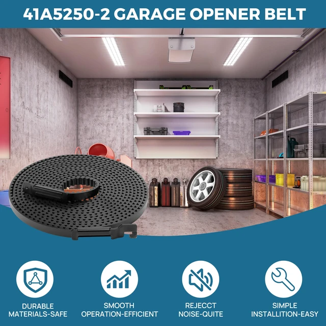Alt view image 7 of 7 - Upgrade 41A5250-2 41AB050-2 Belt for 10ft High Garage Door, 308" Garage Door Opener Belt Compatible with Chamberlain Craftsman LiftMaster Sentex Whisper Garage Door Opener Models WD822KD 248739 248754