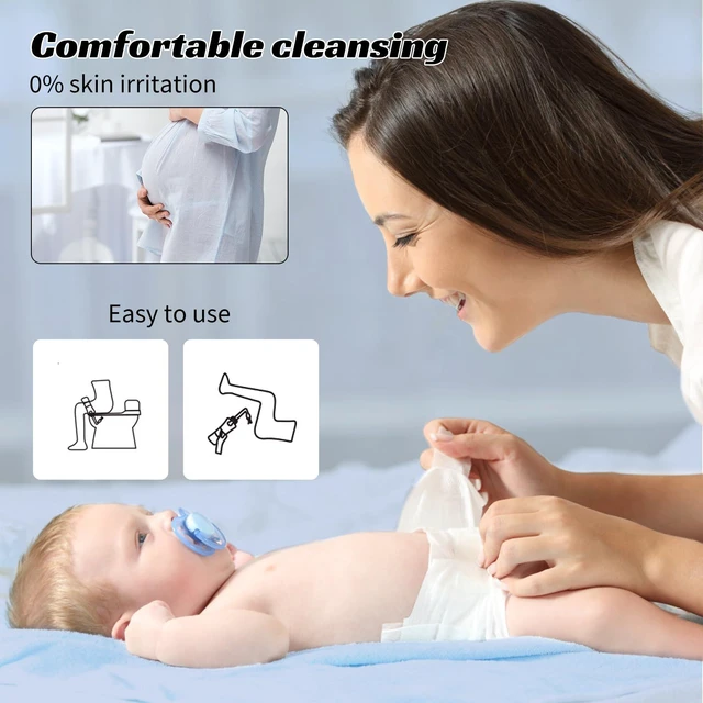 Alt view image 2 of 7 - Portable Bidet for Travel, Rechargeable Waterproof Sprayer, White Portable Rechargeable Travel Bidet Sprayer Fits Various Water Bottles, Waterproof High Pressure Handheld for Personal Hygiene