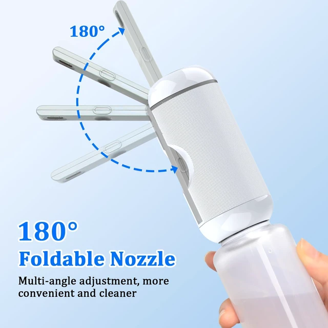 Alt view image 5 of 7 - Portable Bidet for Travel, Rechargeable Waterproof Sprayer, White Portable Rechargeable Travel Bidet Sprayer Fits Various Water Bottles, Waterproof High Pressure Handheld for Personal Hygiene