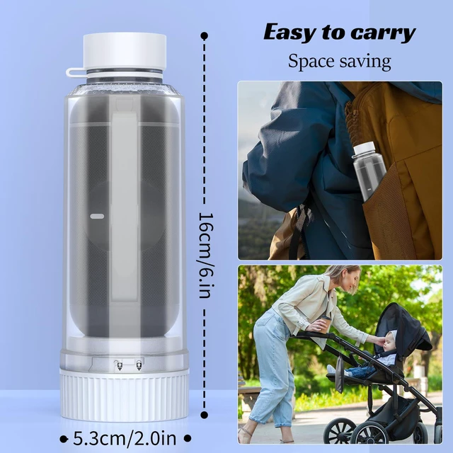 Alt view image 7 of 7 - Portable Bidet for Travel, Rechargeable Waterproof Sprayer, White Portable Rechargeable Travel Bidet Sprayer Fits Various Water Bottles, Waterproof High Pressure Handheld for Personal Hygiene