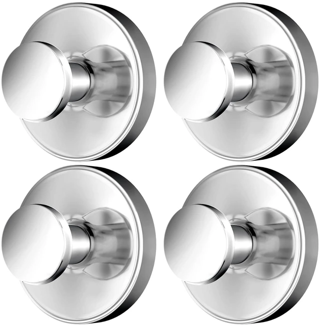 Main image of 2026 Upgraded Drill-Free Stainless Steel Suction Cup Hooks Multi-Use Suction Cup Hooks for Shower, Mirror, Wall, Bathroom, Glass, Hanging Towels - 4 Pack