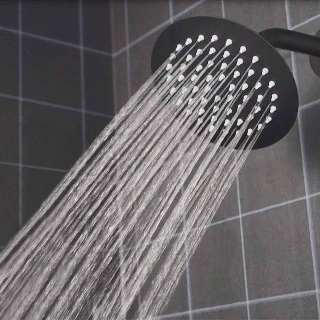Alt view image 6 of 6 - Rain Shower Head, Ultra-Thin Design-Pressure Boosting, Awesome Some Experience, High Flow Stainless Steel Rainfall Head (6 Inch,Matte Black)
