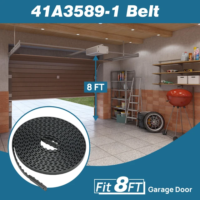 Alt view image 2 of 7 - 41A3589-1 Drive Belt for 8ft High Garage Doors, 256'' Garage Door Openers Belt 41A3589-1, Replacement Belt Compatible with Chamberlain LiftMaster Sentex Whisper Belt Drive Garage Door Opener