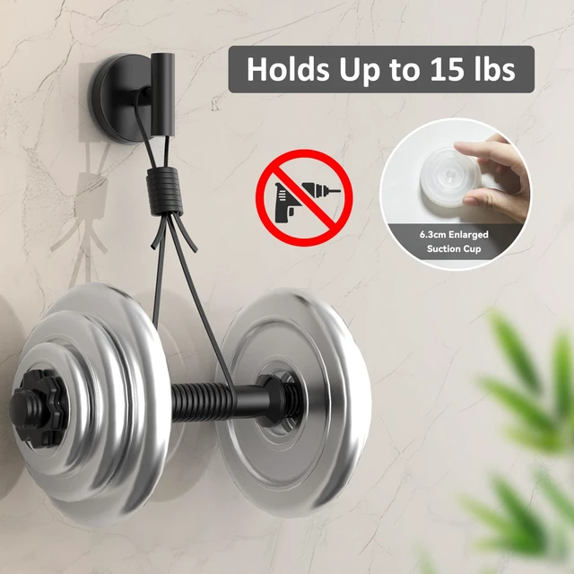 Alt view image 3 of 7 - Suction Cup Hooks for Shower, Shower Hooks for Inside Shower, No Drill Towel Hooks for Bathroom, Removable Suction Hooks for Glass, Mirror, Tile, Waterproof, Rustproof Black (4 Pack)