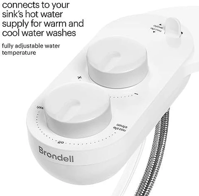 Alt view image 4 of 7 - Fresh Spa Adjustable, Bidet Attachment FSA-25 for Toilet Seats with Adjustable Single Nozzle, Side Arm Control, Thin Profile, White (Dual Temperature)
