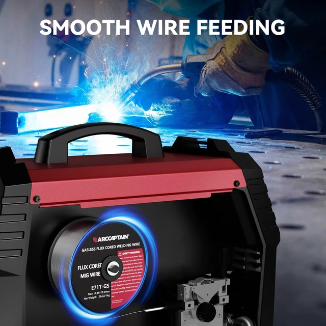 Alt view image 3 of 7 - Flux Core Welding Wire E71T-GS.035" 2LB x 2 Mild Carbon Steel, Gasless Welding with Stable Arc, Low Spatter, Smooth Feeding & Reliable All-Position Performance