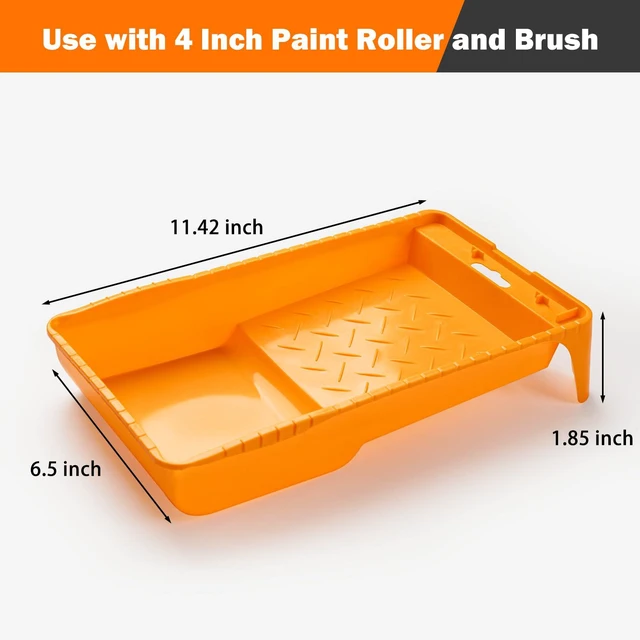 Alt view image 5 of 7 - Mini Paint Roller Kit 22 Pieces, 4" 2" Paint Rollers Foam Brush Small Foam Microfiber Paint Roller Covers with Paint Tray Liners, tape, Paint Roller Frame, 1.5 Brush for Painting Walls