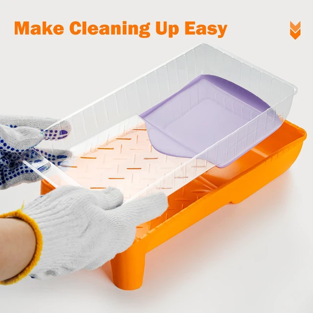 Alt view image 6 of 7 - Mini Paint Roller Kit 22 Pieces, 4" 2" Paint Rollers Foam Brush Small Foam Microfiber Paint Roller Covers with Paint Tray Liners, tape, Paint Roller Frame, 1.5 Brush for Painting Walls