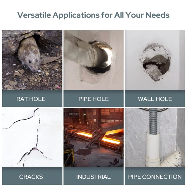Alt view image 3 of 7 - 8-Pack New Type White Waterproof Sealant Mastic, Repair Sealing Clay, Quick Mending Mud for Drain Connection, Wall Hole, Air Conditioning Hole Waterproof Seal Putty