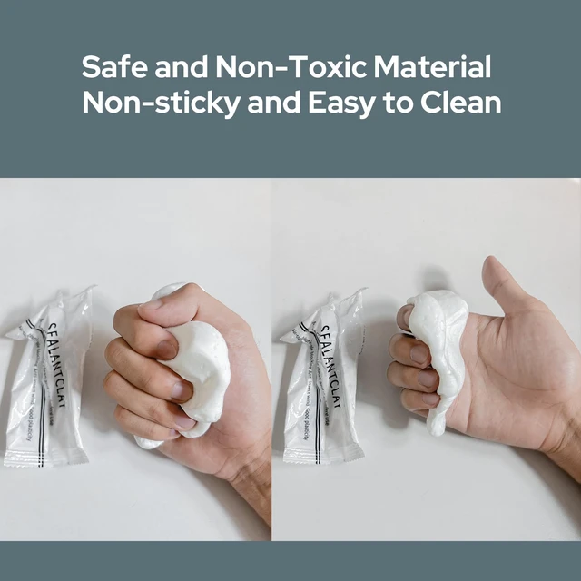 Alt view image 5 of 7 - 8-Pack New Type White Waterproof Sealant Mastic, Repair Sealing Clay, Quick Mending Mud for Drain Connection, Wall Hole, Air Conditioning Hole Waterproof Seal Putty