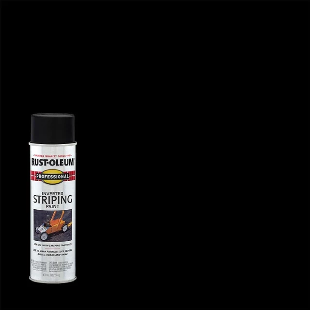 Alt view image 2 of 5 - Professional Stripe Black Inverted Striping Spray Paint Parking Lots, Athletic Fields & Construction Sites, Fast Dry Formula, High Visibility Markings, 18 Oz