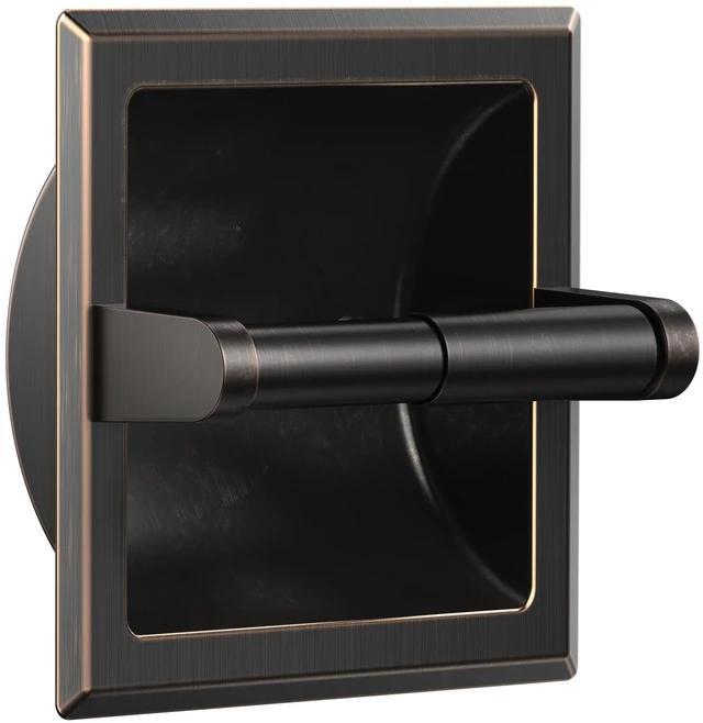 Main image of Recessed Toilet Paper Holder for Mega Rolls, Oil Rubbed Bronze Stainless Steel Tissue Roll Holder Wall Mount for Bathroom Space-Saving Design, in Wall Toilet Paper Dispenser Insert