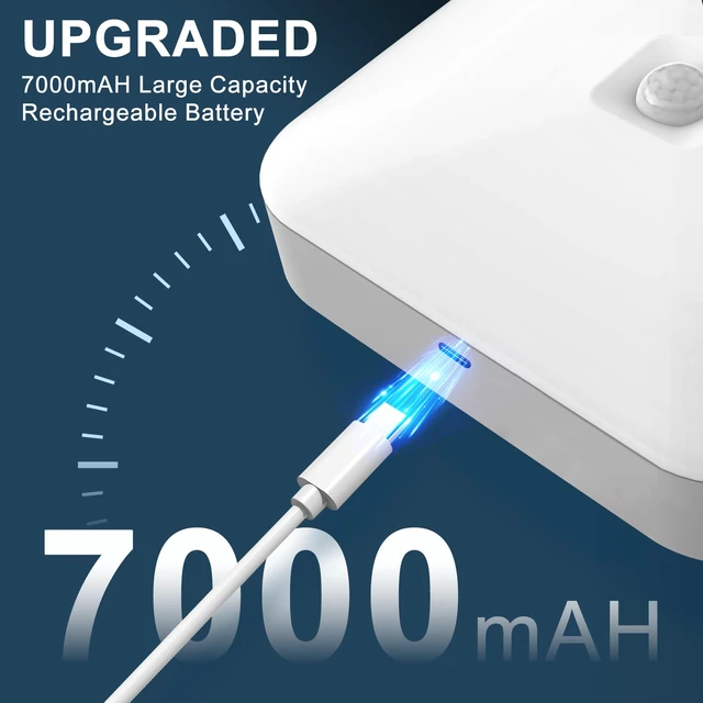 Alt view image 4 of 6 - Rechargeable Motion Sensor Ceiling Light with Remote, Wireless, 3000K-6000K Battery Operated, Motion Activated, Indoor Use for Closet, Shower, Hallway, Garage, Pantry, Stair and Bathroom