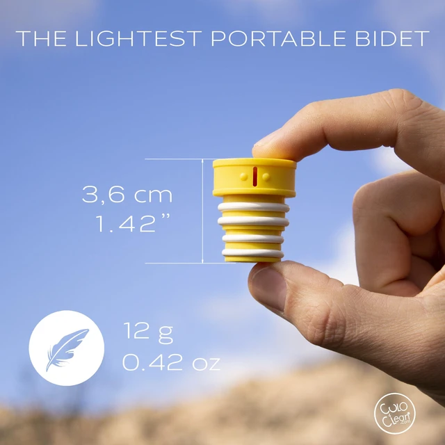 Alt view image 4 of 6 - CuloClean Portable Bidet for Toilet, Travel, or Camping. Compatible with Any Plastic Bottle. Discreet, Sanitary or Travel Shower, Attachable Stopper, Backcountry Bidet Nozzle (8)