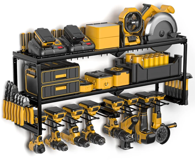 Main image of Power Tool Organizer Wall Mount, 15 Min Assembly, Maximum 150lb load