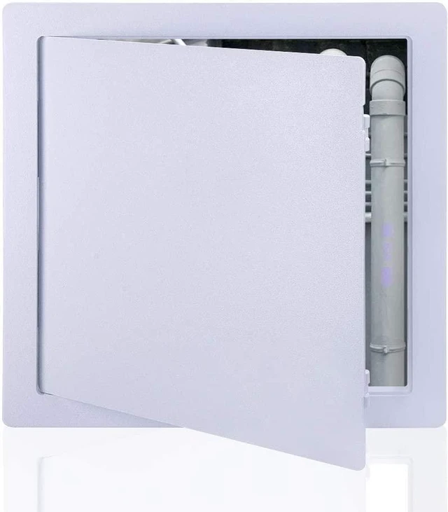 Main image of Plastic Access Panel for Drywall & Ceiling 16 x 16 Inch Plumbing Access Door with Reinforced Durable Construction, Removable Hinged Door, Smooth White Finish