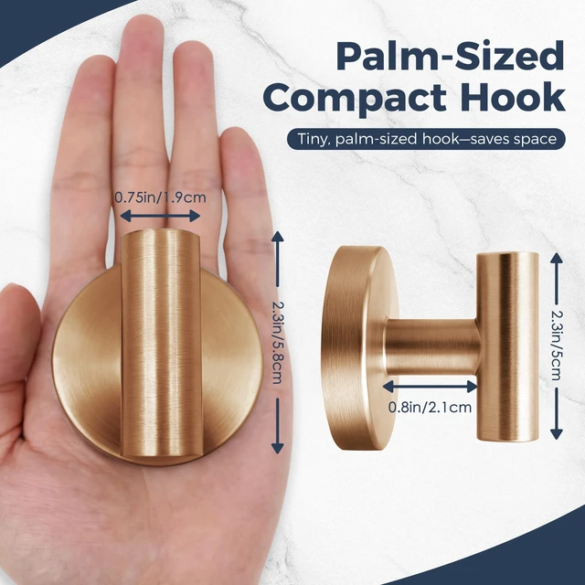 Alt view image 2 of 6 - Heavy Duty Suction Cup Hooks for Glass Window,Tile,Mirror,Removable Shower Hooks for Inside Shower,Metal Towel Hooks for Bathroom,2 Pack(Bronze)
