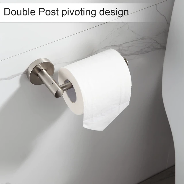 Alt view image 4 of 6 - Bathroom Hardware Set Brushed Nickel Bathroom Accessory Set Towel Bar 8 Pieces