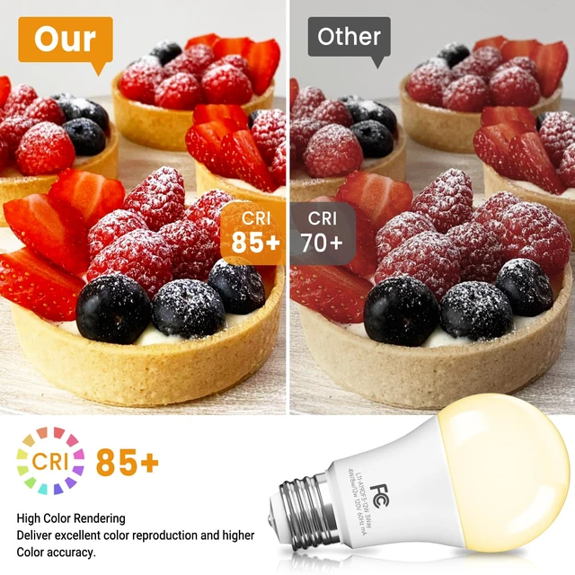 Alt view image 6 of 7 - 3 Way Light Bulbs 40 60 100W Equivalent Soft Warm White 2700K, 4 Pack Dimmable A19 Three Way Light Bulbs E26 Medium Base, 4/8/12W Energy Saving UL Listed for Floor Lamp, Desk Lamp and Table Lamp