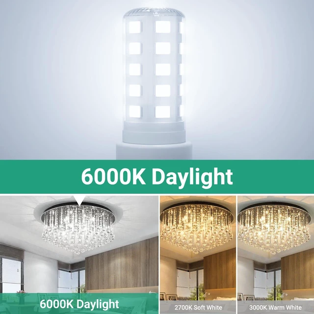 Alt view image 6 of 7 - G9 LED Bulb 4W, 6000K Daylight 10 Pack, 40 Watt Eq, G9 Base, 120V T4 G9 Halogen Replacement, G 9 Bi-pin Base Light Bulbs for Chandelier, 450 LM 360 Beam Angle for Home Lighting, Non-dimmable