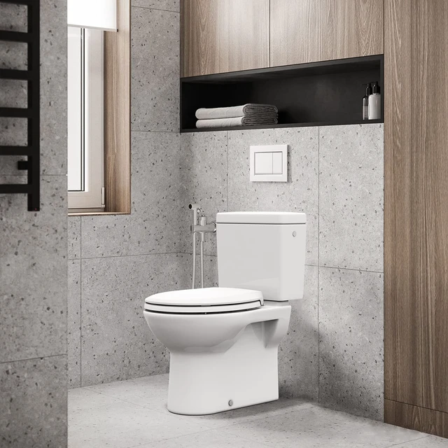Alt view image 6 of 6 - Durable Round Toilet Seat with Slow Soft Close - Easy to Install and Clean, Never Loosens - White, Fits Most Round Toilets