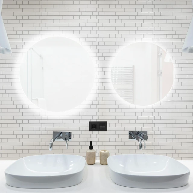 Alt view image 4 of 7 - Linear Tile Peel and Stick Backsplash, 10-Pack, White with Gray Grout 12 x 12 Inch, Enhanced Thickness, Warp Resistant, Strong Adhesion, Sturdy, for Kitchen, Bedroom, Ideal for Home Improvement
