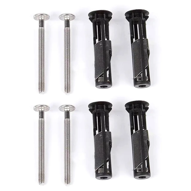 Alt view image 4 of 6 - Universal Toilet Seat Bolt kit,Screws,Quick Release,Easy to Install- Toilet Seat Replacement Parts Kit,Toilet Cover Maintenance Accessories,Fixing Accessories (Screws-JS2) (4)