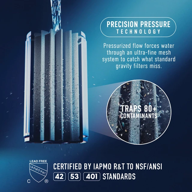 Alt view image 3 of 3 - HydraSense Filter Replacement, 1-Pack, XSKWATFILSUS Filters 80+ Contaminants, Removes Microplastics, Forever Chemicals, Carcinogens, 120-Gallon (6-Month) Filter