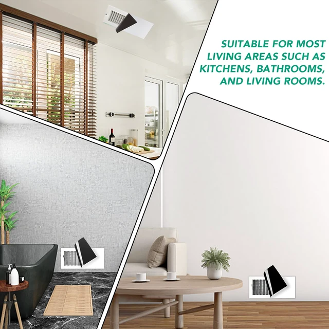 Alt view image 6 of 7 - 6 Pack Magnetic Vent Cover Strong Vent Cover 5.5x12inch High Strength Magnetic Vent Cover for Floor Wall and Ceiling Registers Home HVAC and AC Vents