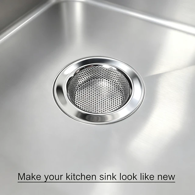 Alt view image 6 of 6 - Kitchen Sink Drain Strainers/Filter/Screen/Basket Strainer, Stainless Steel Food Scraps Drain Catcher, Outer Diameter 4.5 inch/11.3cm, Inner Diameter 3 inch/7.6cm, Pack of 4