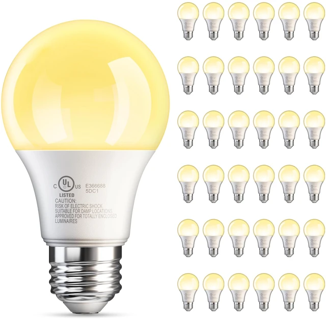 Main image of 36 Pack A19 LED Light Bulbs Soft Warm White 2700K, 60 Watt Equivalent 9W Non-Dimmable E26 Base Energy Saving Warm Light Lamp Bulb, 800LM 120V, for Home, Bedroom, Living Room