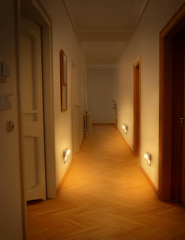 Alt view image 6 of 7 - RGB Night Lights Plug into Wall,Dusk to Dawn Color Changing 0.7W LED Night Light,for Kids Room Bathroom,Night Light,Stair Lights,Hallway Light,Color Moving,4 Pack