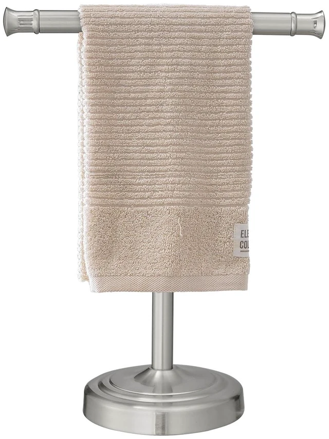 Main image of Brushed Nickel Hand Towel Holder Stand Countertop Towel Rack 13 Inch Bathroom Kitchen Vanity T-Shape Towel Stand Free Standing Stainless Steel Towel Bar Towel Ring