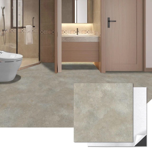 Main image of 30-Pack Peel and Stick Vinyl Floor Tiles, 12 x 12 in, Slate Anti-Slip, Waterproof, Stain-Resistant, Simple to Clean, Durable, Premium Vinyl, Ideal for Kitchen, Dining Room, Bedrooms
